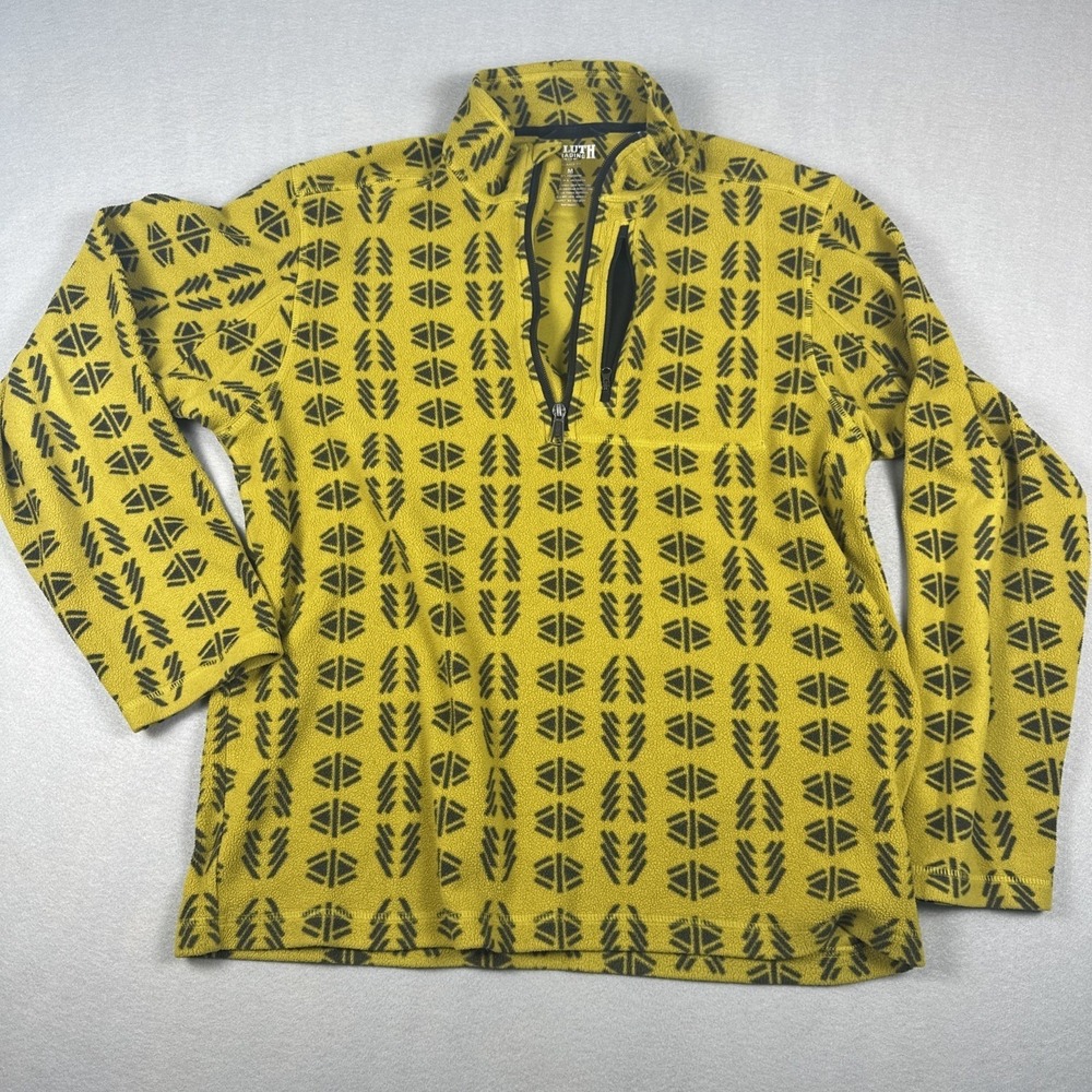 DULUTH Trading Co. Men's Geometric Half Zip Fleece Pullover Size M